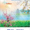 In Lịch 5 tờ nẹp thiếc Cảnh Đẹp