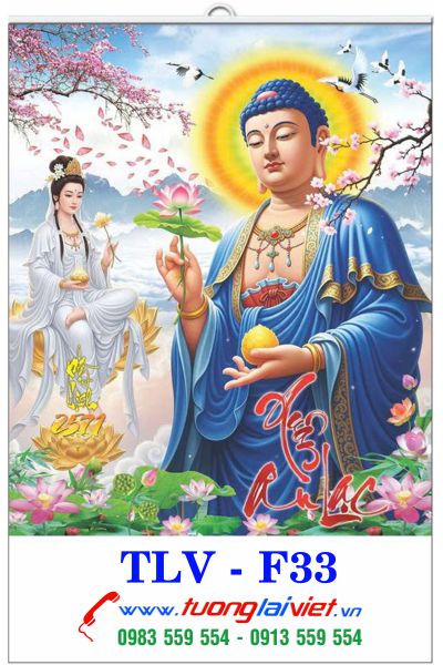 In Lịch 5 tờ nẹp thiếc Lịch Phật Giáo