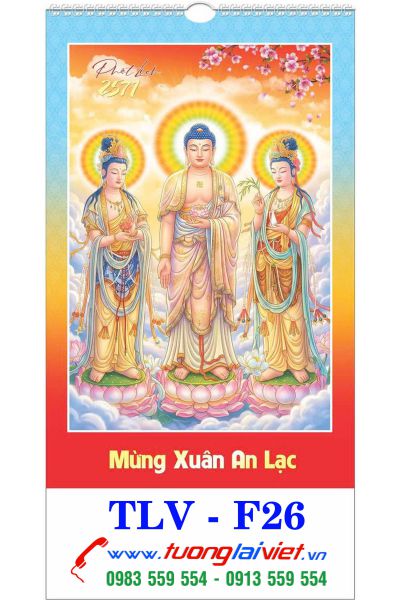 In Lịch 7 Tờ Lò Xo Lịch Phật