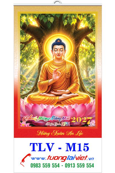 In Lịch 7 tờ nẹp thiếc Xuân An Lạc