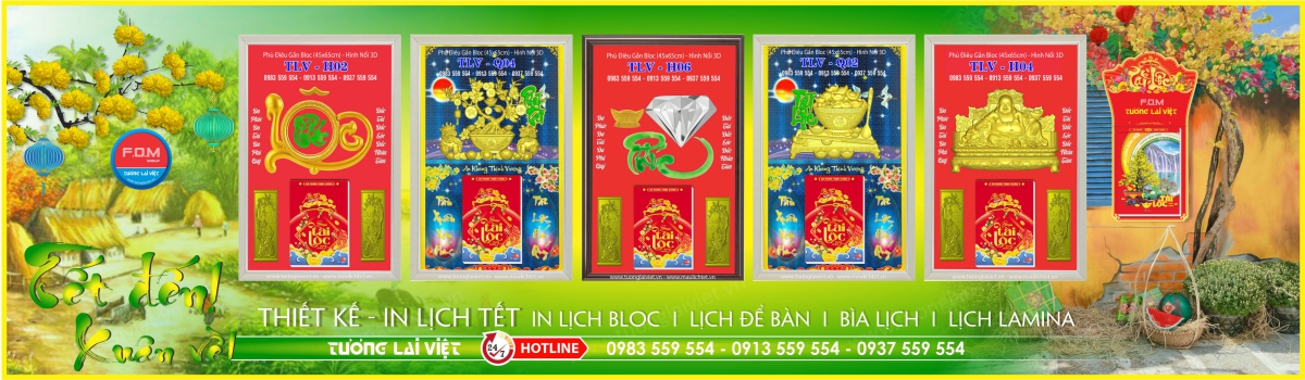 In Lịch Khung Tranh