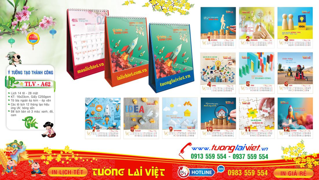 Mẫu Lịch Bàn Đứng Ý Tưởng Tạo Thành Công